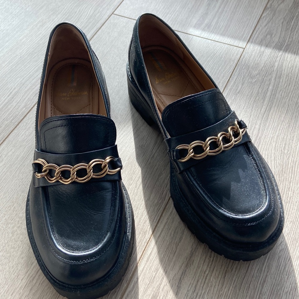 Black loafers
